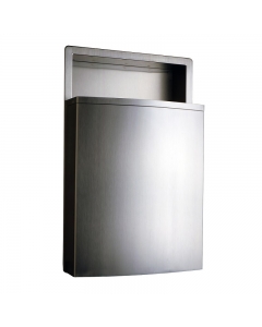 Recessed Waste Bin with LinerMate 48.3L Bobrick on a white background - B43644