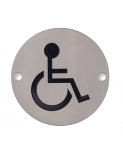 Dolphin Stainless Steel Signage Disabled 