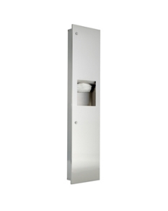 Recessed Paper Towel Dispenser and Bin