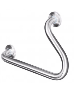 Prestige Left Hand 45° Angled Grab Rail 500mm x 270mm - Satin Stainless Steel