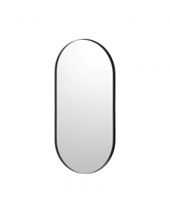 Bobrick Pill Shaped Mirror Matt Black B105.MBLK