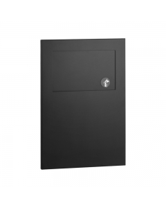 Bobrick Trimline Matt Black Recessed 4.8L Sanitary Disposal Bin image - B35303.MBLK