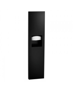 Bobrick Recessed Paper Towel Dispenser and Waste Receptacle 24L- Matt Black