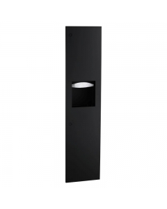 Bobrick Recessed Paper Towel Dispenser and Waste Receptacle - Matt Black