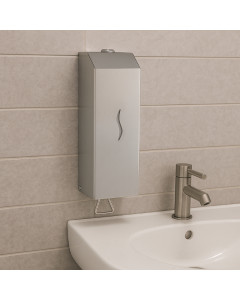 Prestige Ecoline Vertical 1L Liquid Soap Dispenser Brushed Stainless Steel E-1MSD/LBS