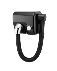 Prestige Matt Black 1200W Leisure Centre Push Button Hair Dryer -  front close up image - HRH44CW