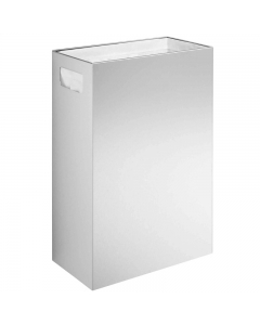 Prestige 23 Litre Satin Stainless Steel Wall Mounted Bin image on a white background - WP126/WP5108