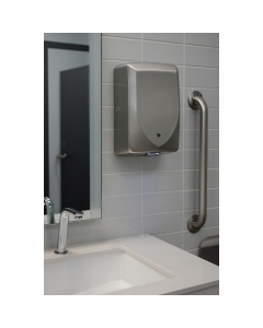 Dryflow Slimforce 1kW Brushed Stainless Steel Automatic Hand Dryer lifestyle - DFLIF02