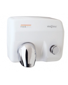 Hand Dryer Button Operated White 2.25kW