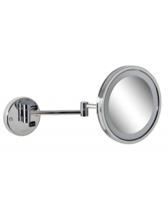 LED Magnification Shaving Mirror Double Arm 