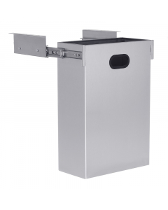 Genwec Under Counter Runner Waste Bin 20ltrs angled view on white background - GW06180401