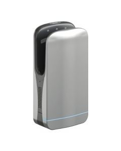 Genwec Condor Silver 1.8kW Blade Hand Dryer side view on a white background - GW01160104