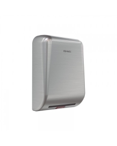 Genwec 1kW Exo Brushed Stainless Steel Hand Dryer image of  side/front view on a white background - GW01210401
