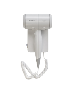 Genwec Ionic Wall Mounted Hair Dryer 1.8kW White