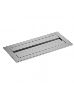 Genwec Brushed Stainless Steel Countertop Paper Towel Dispenser image on a white background - GW03270401