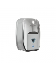 Genwec 1200ml Automatic Soap Dispenser Polished Stainless Steel image of dispenser on a white background - GW04200402