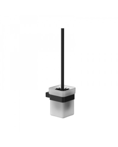 Genwec Pompei Wall Mounted Matt Black Toilet Brush Holder