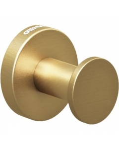 Genwec Nimbus Round Brushed Gold Robe Hook