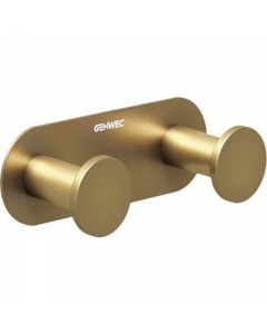 Genwec Nimbus Brushed Gold Double Robe Hanger