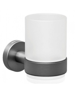 Genwec Nimbus Round Stainless Steel Tumbler Holder Brushed Metal  01977809500