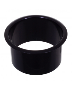 Prestige Counter Mounted Circular Waste Chute Black - 145mm matt black