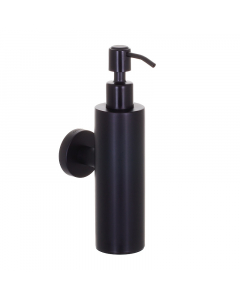 Genwec Nimbus Matt Black Stainless Steel Wall Mounted Soap Dispenser