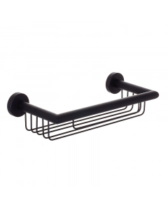 Genwec Nimbus Matt Black Shower Basket