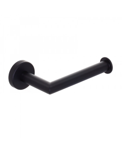 Genwec Nimbus Matt Black Single Toilet Roll Holder