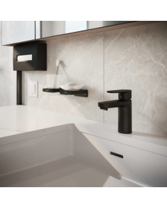 Hansgrohe Vernis Blend Single Lever Basin Mixer 100 - Matt Black In Situ