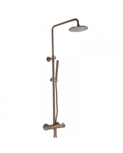 JTP Vos Brushed Bronze Thermostatic Exposed Bar Valve Shower Kit image -  2152819BRZ