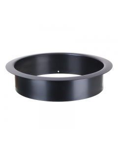 Matt Black Counter Mounted Circular Waste Chute 260mm