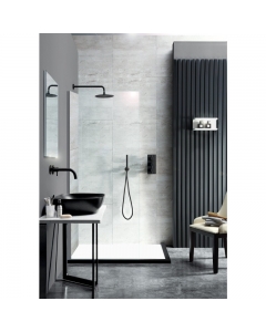 JTP Vos 400mm Matt Black Wall Mounted Shower Arm