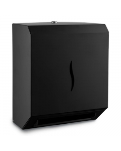 Prestige Ecoline Touch Free Paper Hand Towel Dispenser - Matt Black side image - E-HTF/MBK