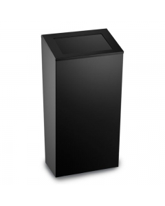 Prestige Ecoline Push Lid 38L Waste Bin - Matt Black image - E-WPL38/MBK