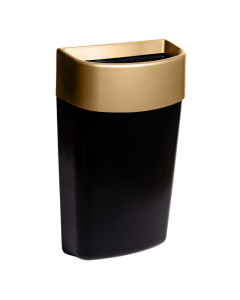 Myriad Matt Brass / Black Wall Mounted Waste Bin 25L  - 6WB-MBR
