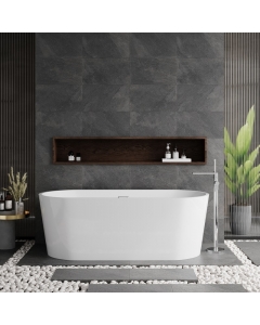 Nuie Choice Oval Freestanding Bath 1700mm in situ NFB161
