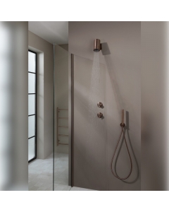 JTP Florence Lumen Brushed Bronze Shower Head in situ image - LU1SHBRZ