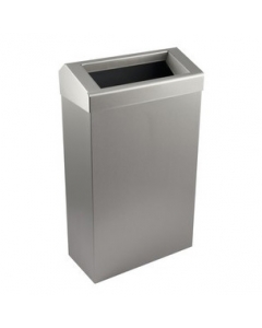 SYNERGISE Brushed Stainless Chute Style 30 Litre Wastebin