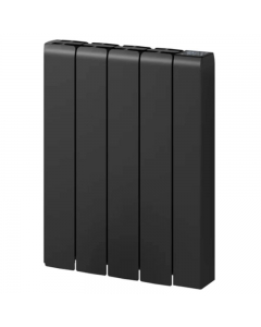 Aron Wifi Electric Panel Radiator H570 x W450mm - Black Aluminium