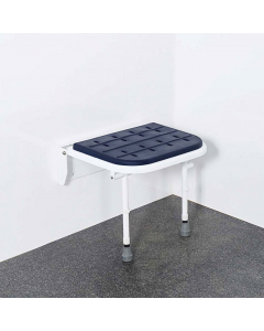 Wall Mounted Padded Shower Seat With Legs - NS.DSS3