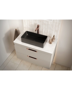 Scudo Riviera Countertop 460 Basin - Matt Black lifestyle - VESSEL004