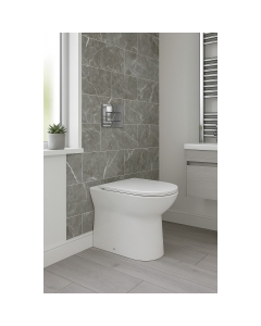 Scudo Middleton Rimless Back to Wall Toilet Pan and Slim Seat with Concealed Cistern lifestyle - MIDDSEATCISTERN