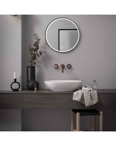 JTP Vos 3 Hole Wall Mounted Basin Mixer Tap - Brushed Bronze in situ - 21089ABRZ