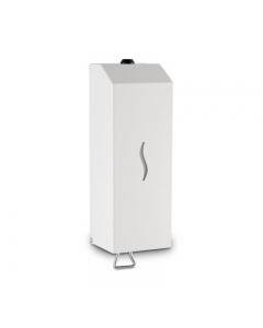 Prestige Ecoline White Gloss Manual Steel Vertical 1L Foam Soap Dispenser image - E1MSD/FWH