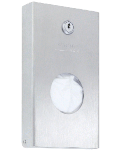 Lockable Sanitary Bag Dispenser Chrome Nickel Stainless Prestige