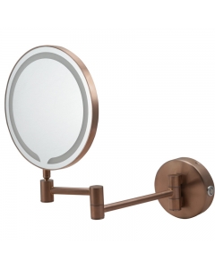 JTP Zoom Magnifying Shaving Mirror Brushed Bronze