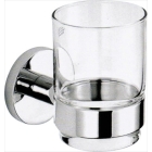 Prestige Glass Toothbrush Holder Chrome Plated Brass - NF16356B