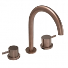 JTP Vos 3 Hole Deck Mounted Basin Mixer - Brushed Bronze image on a white background - 21193BRZ
