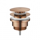 JTP Vos Universal Basin Waste - Brushed Bronze close up image - 21709SUNBRZ