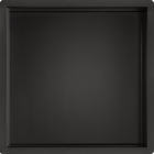 JTP VOS Matt Black Square Shower Niche 300mm x 300mm - Front View